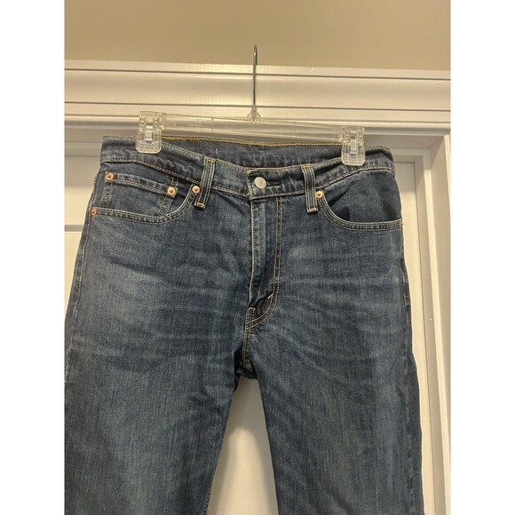 Levis 511 Jeans Mens Size 32x32 Blue Denim Slim Fit Stretch Tapered Leg Classic - Picture 2 of 6